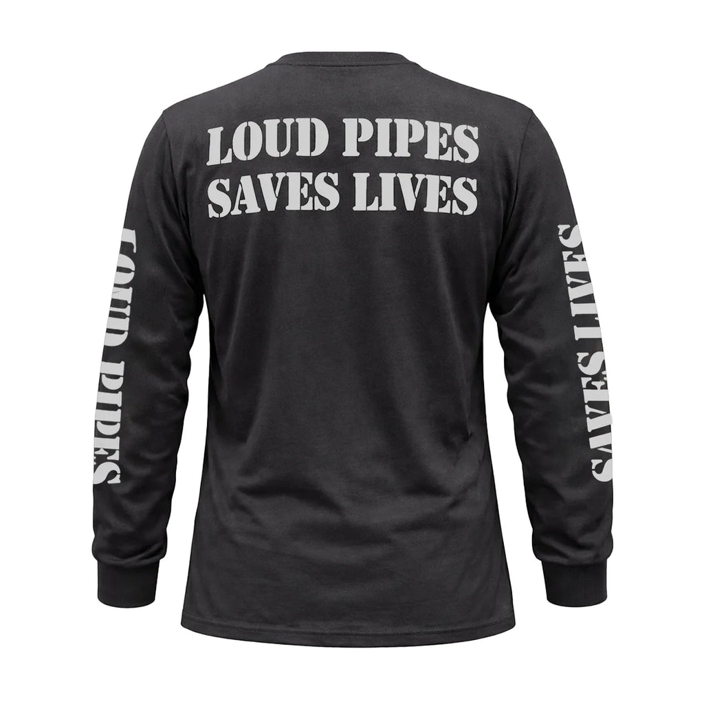 Loud Pipes Save Lives - Men's Long Sleeve Biker Tee